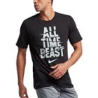 Men's Nike All Time Beast Dri-fit Tee, Size: Xl, Grey (charcoal)