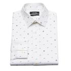Men's Apt. 9&reg; Bow Tie Slim-fit Stretch Spread-collar Dress Shirt, Size: 17-32/33, White