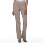 Women's Apt. 9&reg; Brynn Pull-on Bootcut Dress Pants, Size: 0 T/l, Brown