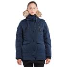 Women's Noize Hooded Mid-length Parka, Size: Large, Blue