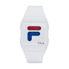 Fila&reg; Unisex World Time Digital Watch, White