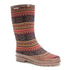 Muk Luks Anabelle Women's Knee-high Rain Boots, Girl's, Size: 7, Brown