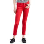 Women's Levi's 535 Mid-rise Super Skinny Ankle Jeans, Size: 29(us 8)m, Red