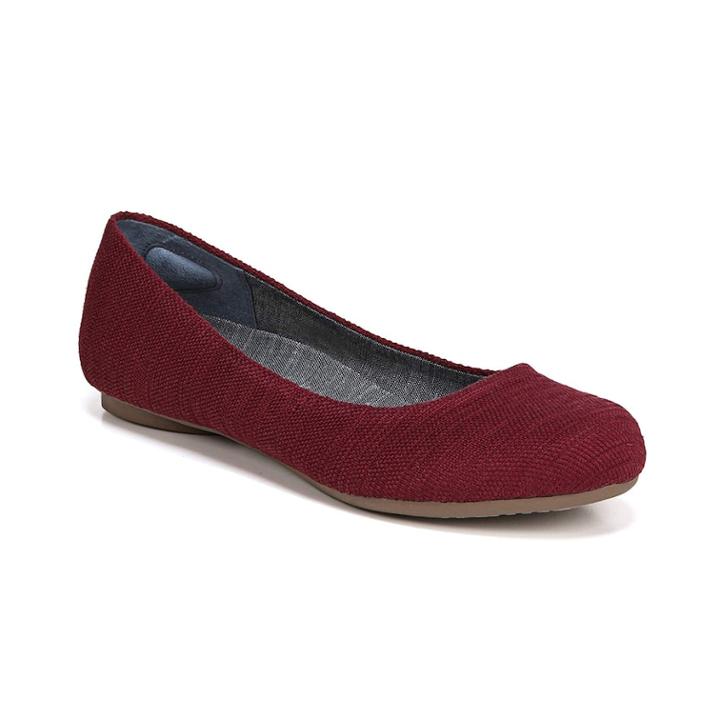 Dr. Scholl's Friendly 2 Women's Ballet Flats, Size: Medium (8), Dark Red