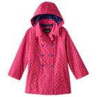 Girls 4-6x Towne By London Fog Trench Coat, Girl's, Size: 5-6, Dark Pink