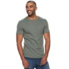 Men's Apt. 9&reg; Slubbed Pocket Tee, Size: Medium, Med Green