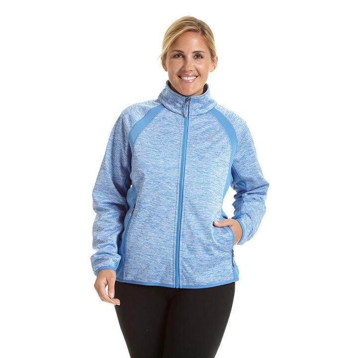 Plus Size Champion Softshell Jacket, Women's, Size: 3xl, Blue