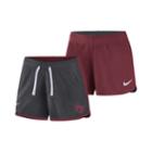 Women's Nike Oklahoma Sooners Dri-fit Touch Shorts, Size: Medium, Grey