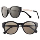 Women's Converse Polarized Round Sunglasses, Black