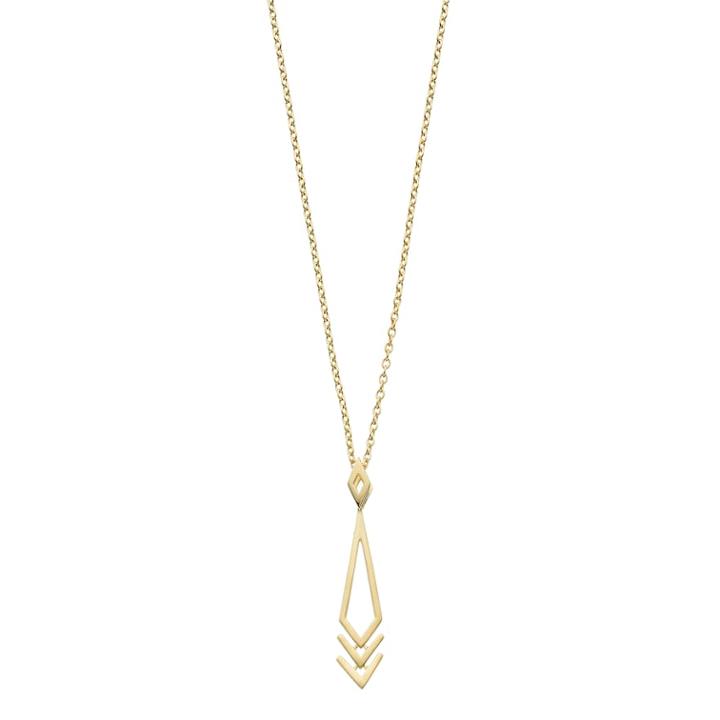14k Gold Chevron Pendant Necklace, Women's, Size: 18, Yellow