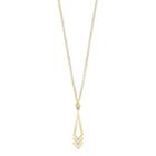 14k Gold Chevron Pendant Necklace, Women's, Size: 18, Yellow