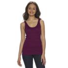 Juniors' So&reg; Double Scoop Textured Tank Top, Teens, Size: Medium, Dark Pink