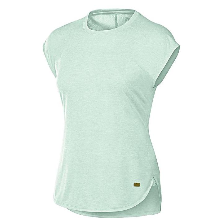 Women's Asics Fit-sana Short Sleeve Running Tee, Size: Large, Lt Green