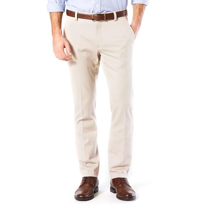 Men's Dockers&reg; Easy Khaki D1 Slim Tapered Stretch Flat-front Pants, Size: 28x32, Lt Beige