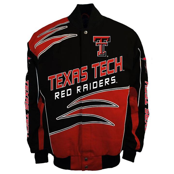 Men's Franchise Club Texas Tech Red Raiders Shred Twill Jacket, Size: 3xl, Black