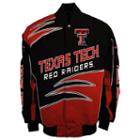 Men's Franchise Club Texas Tech Red Raiders Shred Twill Jacket, Size: 3xl, Black