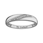 Sweet Sentiments Sterling Silver Diamond Accent Ring, Women's, Size: 10, White