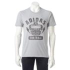 Men's Adidas Football Performance Tee, Size: Small, Med Grey