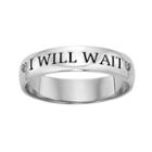 Sterling Silver Diamond Accent I Will Wait Purity Ring, Women's, Size: 9, White