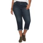 Plus Size Sonoma Goods For Life&trade; Denim Girlfriend Jeans, Women's, Size: 20 W, Dark Blue