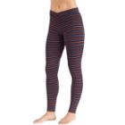 Women's Cuddl Duds Softwear Leggings, Size: Regular, Multi Stripe
