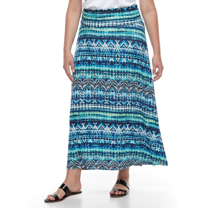 French Laundry Plus Size Maxi Skirt, Women's, Size: 1xl, Silver