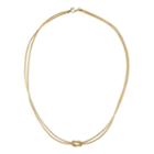 14k Gold Over Silver Knotted Mesh Necklace, Women's, Size: 17, Yellow