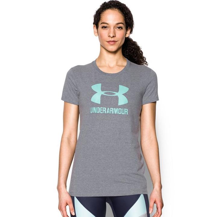 Women's Under Armour Sportstyle Crew Short Sleeve Tee, Size: Small, Blue (navy)