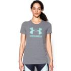 Women's Under Armour Sportstyle Crew Short Sleeve Tee, Size: Small, Blue (navy)