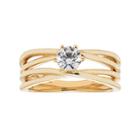 14k Gold 1/2 Carat T.w. Igl Certified Diamond Crisscross Engagement Ring, Women's, Size: 7.50, White