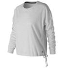 Women's New Balance Heather Tech Long Sleeve Shirt, Size: Large, White