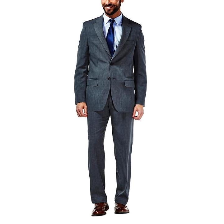 Big & Tall Haggar Travel Classic-fit Performance Suit Jacket, Men's, Size: 56 Long, Oxford