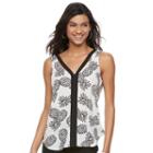 Juniors' Candie's&reg; Double V Tank, Girl's, Size: Large, White