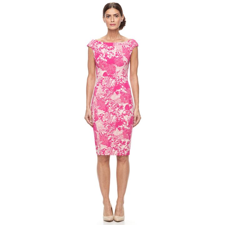 Women's Jax Floral Sheath Dress, Size: 6, Natural