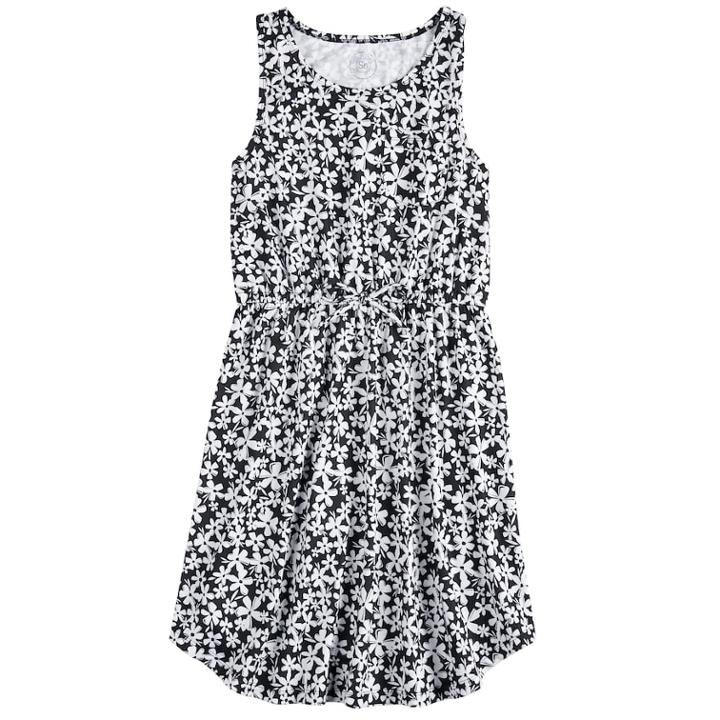 Girls 7-16 So&reg; Printed Dress, Size: M/10, White
