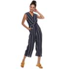 Juniors' Speechless Striped Jumpsuit, Teens, Size: Small, Blue (navy)