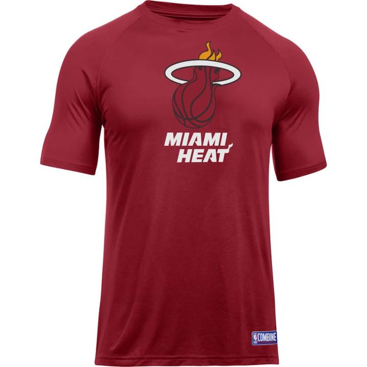 Men's Under Armour Miami Heat Primary Logo Tech Tee, Size: Xl, Red