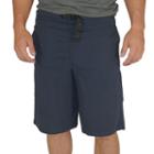 Men's Stanley Classic-fit Belted Twill Elastic-waist Shorts, Size: 38, Grey