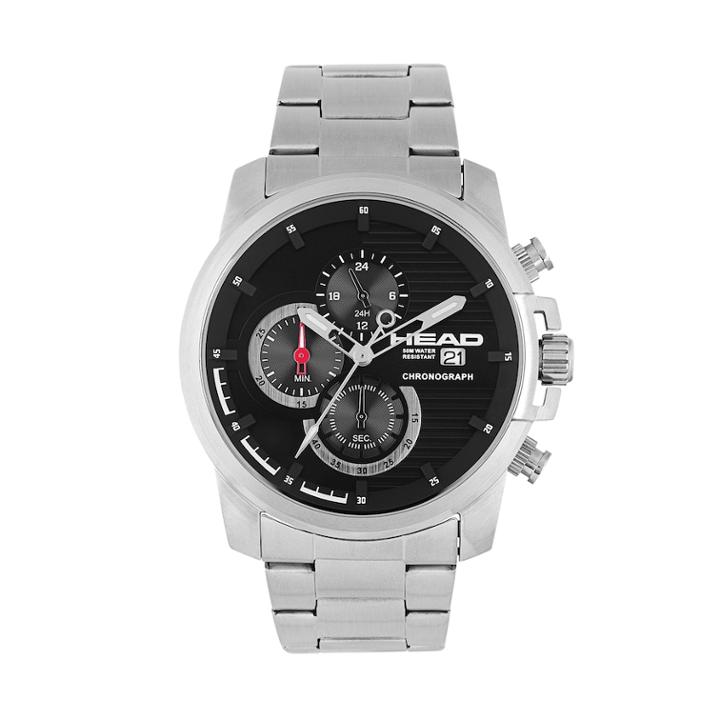 Head Men's Topspin Stainless Steel Chronograph Watch - He-003-01, Size: Large, Grey