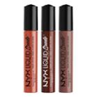 Nyx Professional Makeup Liquid Suede Cream Lipstick Set 6, Multicolor