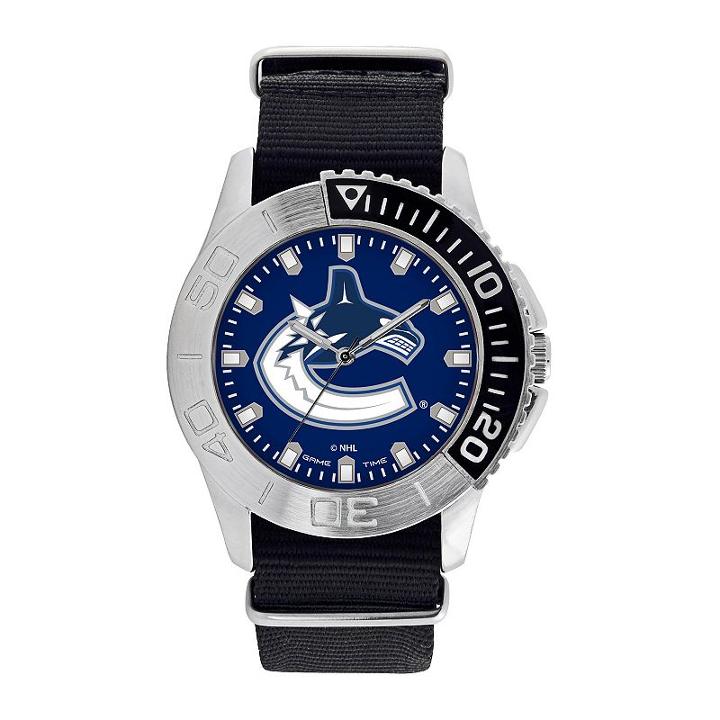 Game Time, Men's Vancouver Canucks Starter Watch, Black