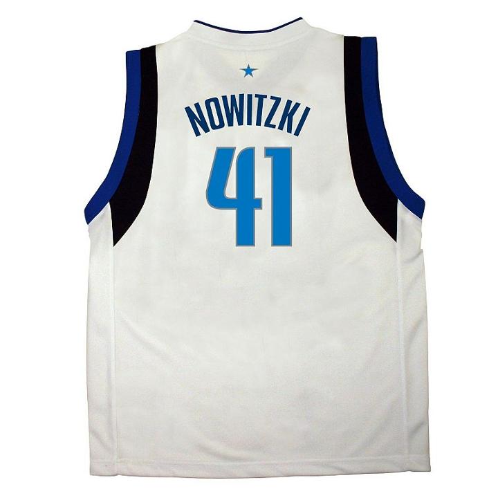 Boys 8-20 Adidas Dallas Mavericks Dirk Nowitzki White Nba Jersey, Boy's, Size: Medium