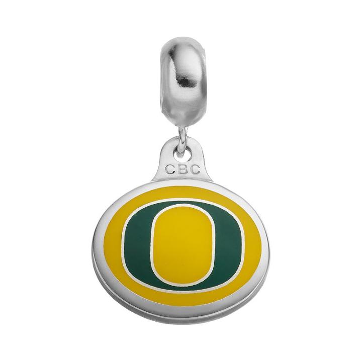 Fiora Sterling Silver Oregon Ducks Logo Charm, Women's, Multicolor