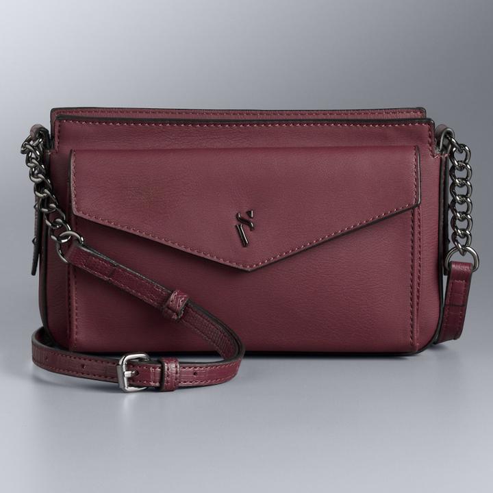Simply Vera Vera Wang Lea Crossbody, Women's, Dark Pink