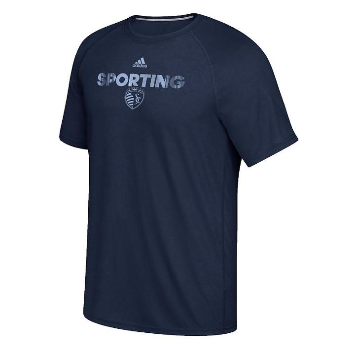Men's Adidas Sporting Kansas City Ultimate Tee, Size: Small, Blue (navy)