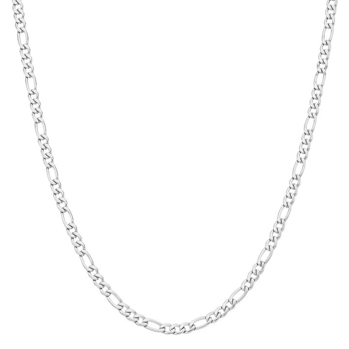 Lynx Men's Stainless Steel Figaro Chain Necklace - 24 In, Size: 24, Silver