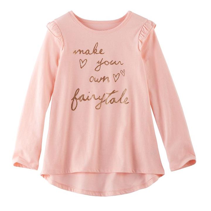 Girls 4-10 Jumping Beans&reg; Ruffle Swing Tunic, Size: 6x, Brt Pink