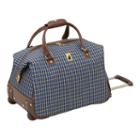London Fog Kensington 360 20-inch Wheeled Club Bag, Adult Unisex, Size: 20carryon, Blue