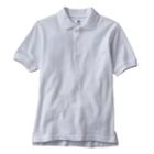 Boys 8-20 Husky Chaps Solid Pique School Uniform Polo, Boy's, Size: L Husky, White