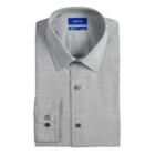 Men's Apt. 9&reg; Slim-fit Premier Flex Collar Stretch Dress Shirt, Size: 17.5-32/33, Dark Grey